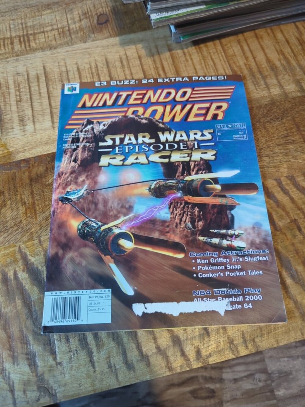 Nintendo Power Magazine Vol 120, May 1999. Star Wars Episode I Racer Complete